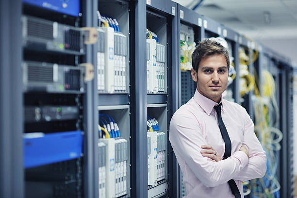IT engineer in a data centre